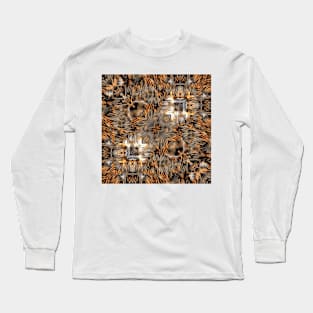 COPPER and SİLVER WİRE FANTASY PATTERNS and ART Long Sleeve T-Shirt